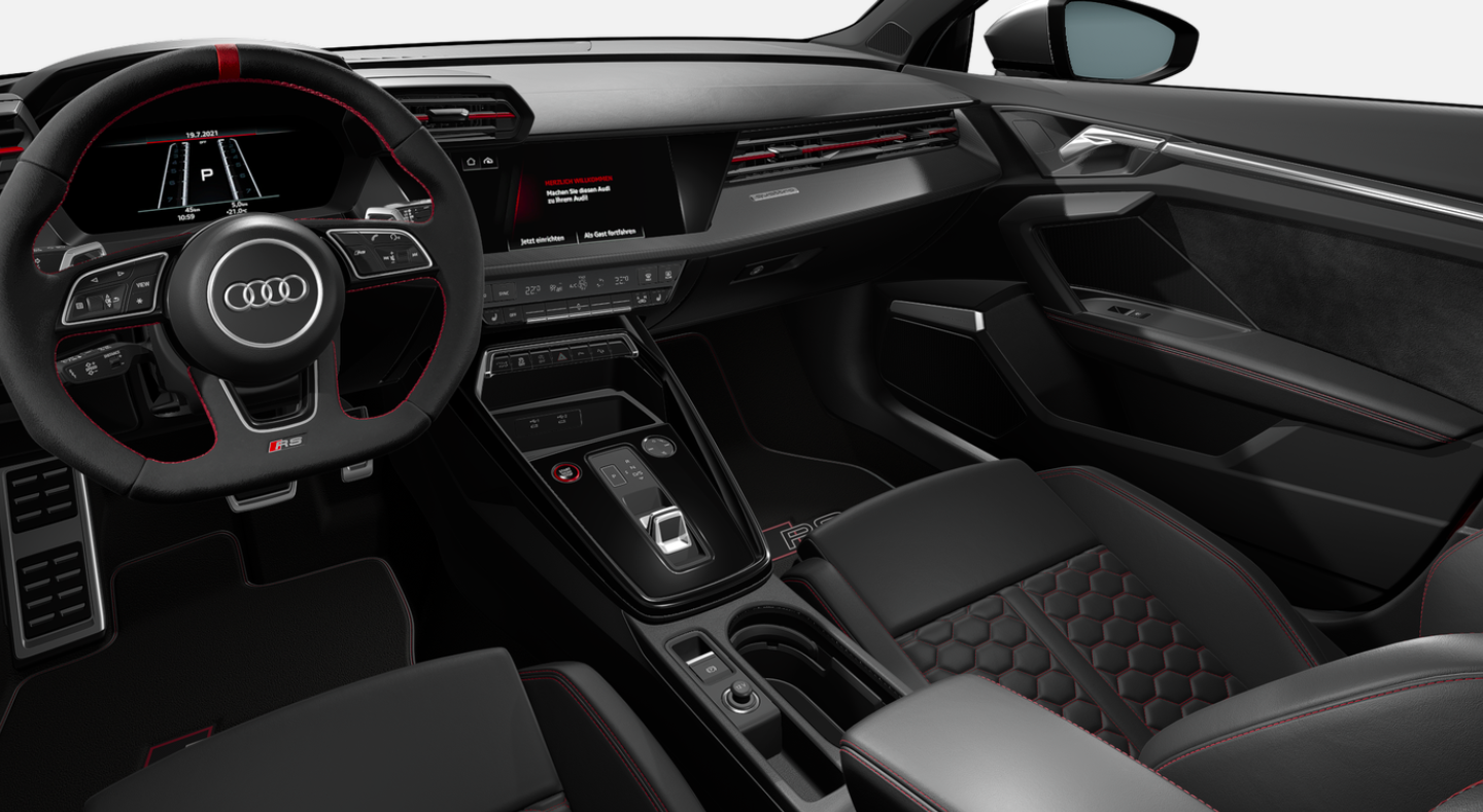 AUDI RS3 sportback QUATTRO S-tronic 2.5 TFSI | nové auto do výroby | přímo od autorizovaného prodejce | nový model | super cena | max výbava | online nákup | bílá metalíza | autoibuy.com